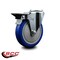 Service Caster 5'' Blue Poly Wheel Swivel Bolt Hole Caster with Posi Lock Brake SCC-BH20S514-PPUB-BLUE-PLB - alternate 2